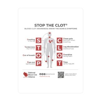 Stop the Clot® Acronym Decal
