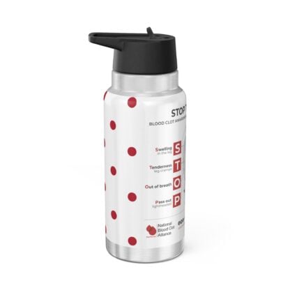 STOP CLOT Stainless Steel Water Bottle, Standard Lid - Image 3